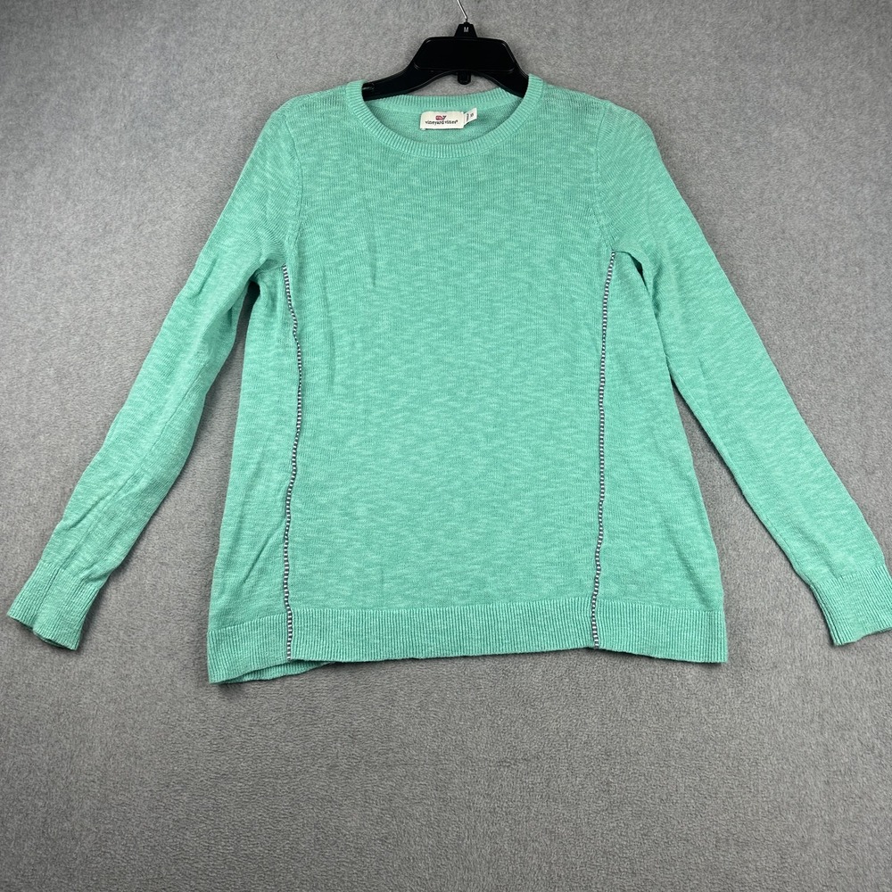 Vineyard Vines Sweater Womens XS Crewneck Linen Cotton Lightweight Pullover Knit